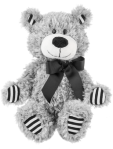 grey teddy bear named captain