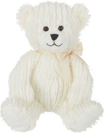 Rori | White stuffed bear with white bow
